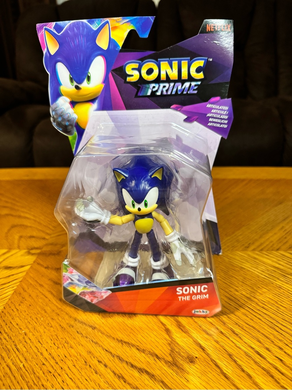 Sonic Prime Sonic The Grim Action Figure - Blue & Yellow